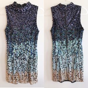 French Connection 5-toned sequin mini dress
